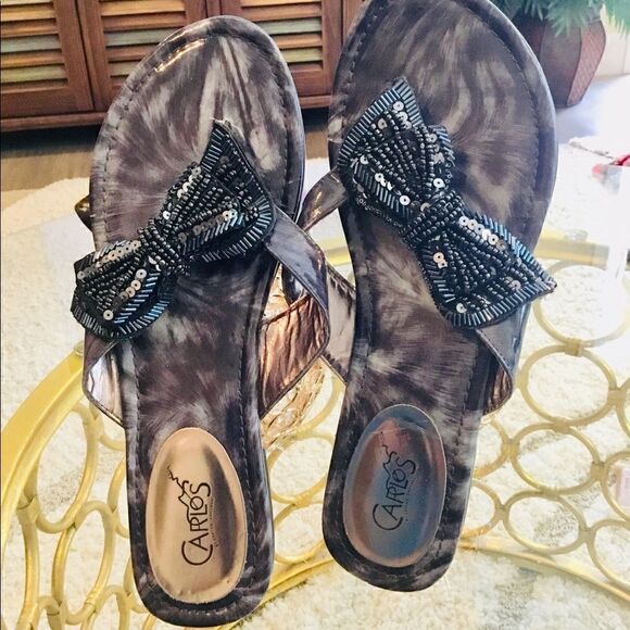 flats in navy blue size 9 - Picture 1 of 5